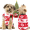 Small Dog Pet Cat Christmas Costume Sweater, Pet Supplies Costume Xmas Clothes Dog Jumpers Snowflake Elk Pattern Christmas Outfits for Dogs Puppy Kitten Cats (Large, Red Snowflake)