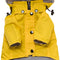 Zip up Dog Raincoats with Reflective Buttons, Pockets, Rain/Water Resistant, Adjustable Drawstring, & Removable Hood - XXS to XXL - Stylish Premium Dog Raincoats (Yellow, Medium)